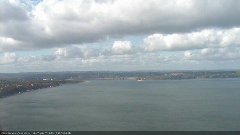 Lake Travis webcam, October 10, 2019 9:55 AM CT