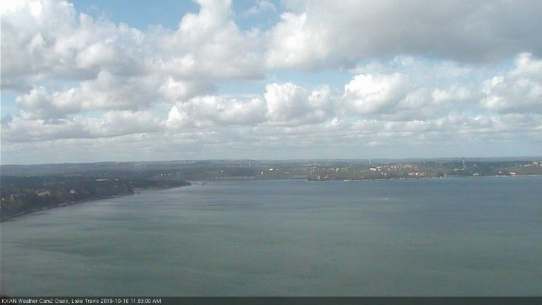 Lake Travis webcam, October 10, 2019 10:05 AM CT