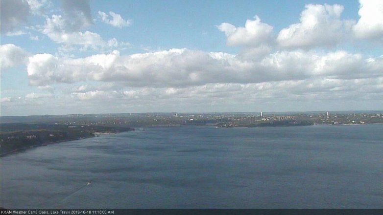Lake Travis webcam, October 10, 2019 10:15 AM CT