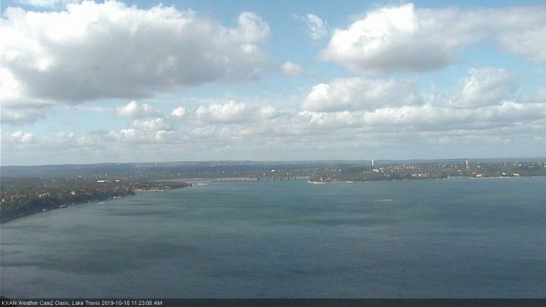 Lake Travis webcam, October 10, 2019 10:25 AM CT