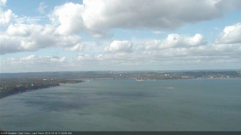 Lake Travis webcam, October 10, 2019 10:30 AM CT
