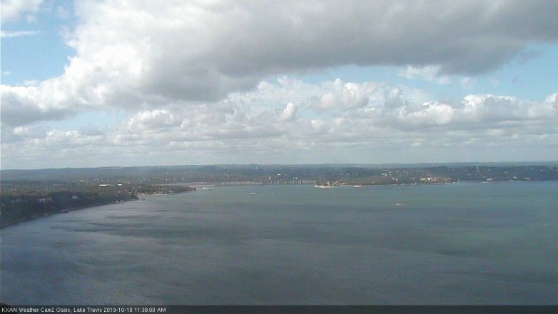 Lake Travis webcam, October 10, 2019 10:40 AM CT