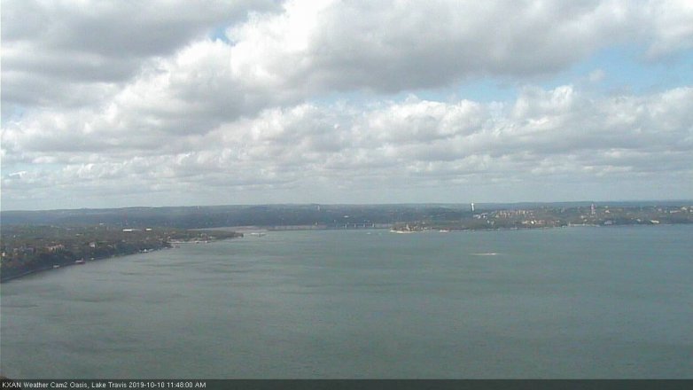 Lake Travis webcam, October 10, 2019 10:50 AM CT