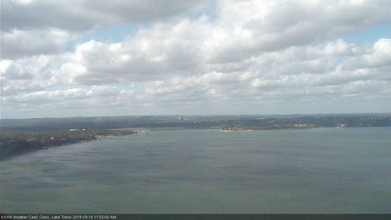 Lake Travis webcam, October 10, 2019 10:55 AM CT