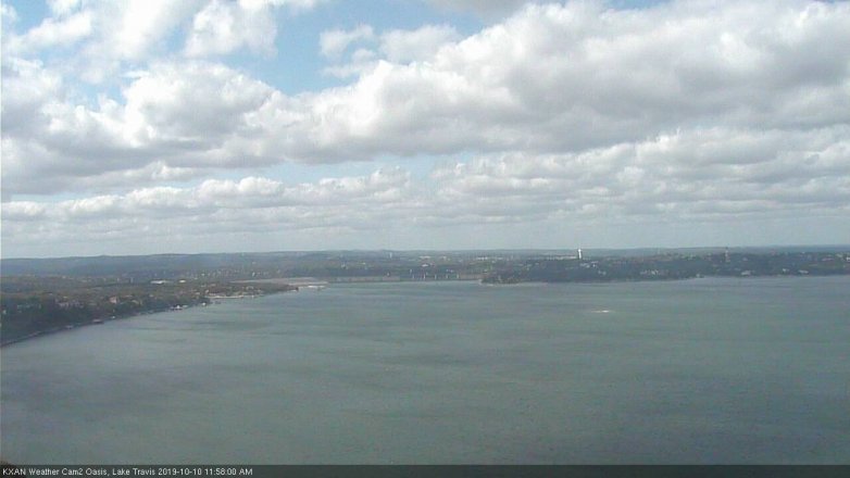 Lake Travis webcam, October 10, 2019 11:00 AM CT