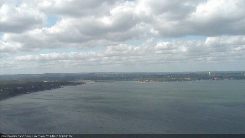 Lake Travis webcam, October 10, 2019 11:05 AM CT