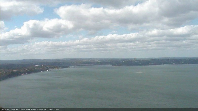 Lake Travis webcam, October 10, 2019 11:10 AM CT