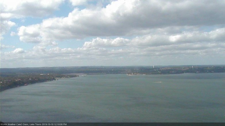 Lake Travis webcam, October 10, 2019 11:20 AM CT
