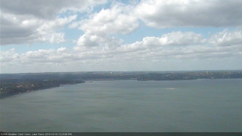 Lake Travis webcam, October 10, 2019 11:25 AM CT