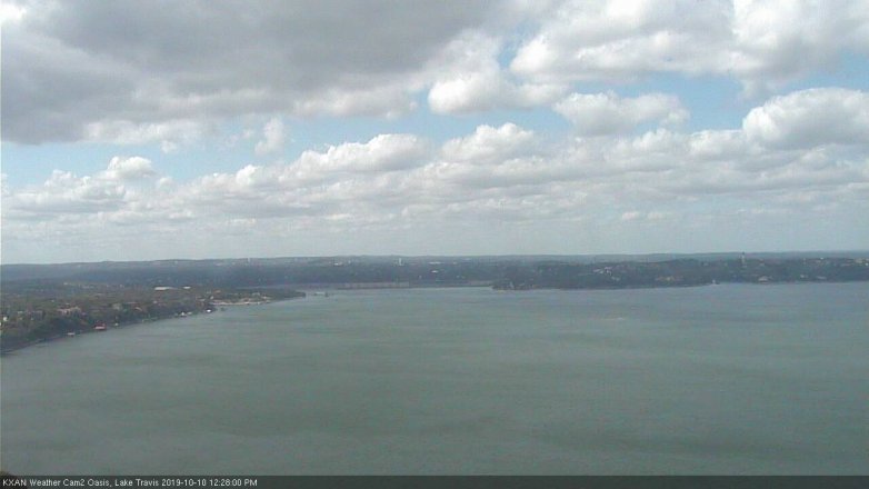 Lake Travis webcam, October 10, 2019 11:30 AM CT