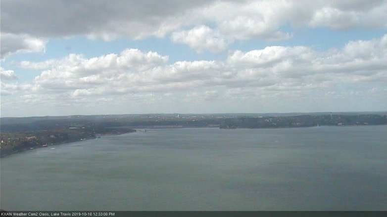 Lake Travis webcam, October 10, 2019 11:35 AM CT