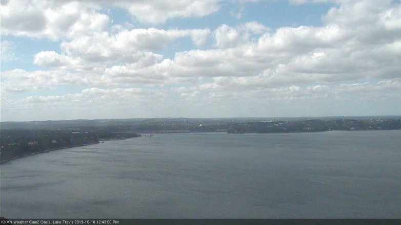 Lake Travis webcam, October 10, 2019 11:45 AM CT