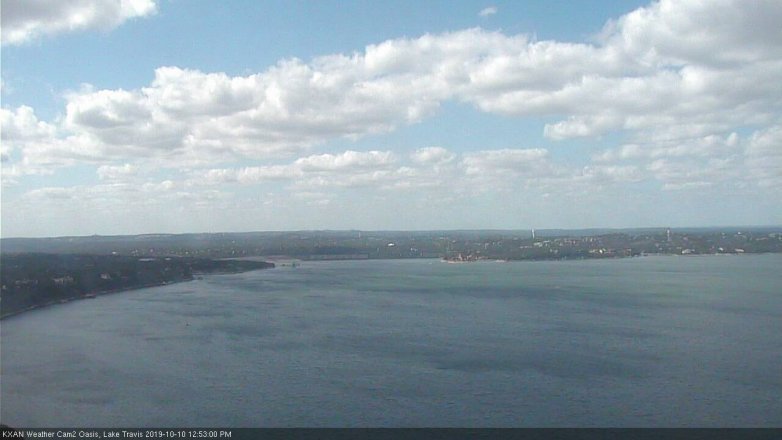 Lake Travis webcam, October 10, 2019 11:55 AM CT