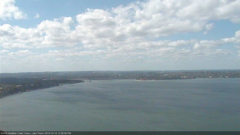 Lake Travis webcam, October 10, 2019 12:00 PM CT