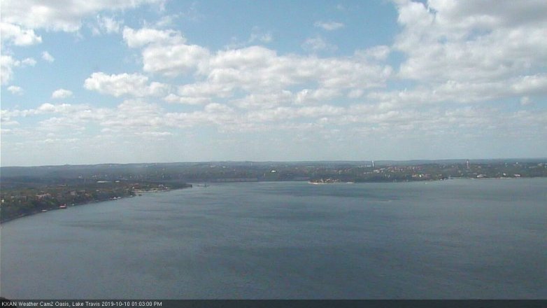 Lake Travis webcam, October 10, 2019 12:05 PM CT