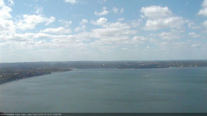 Lake Travis webcam, October 10, 2019 12:15 PM CT