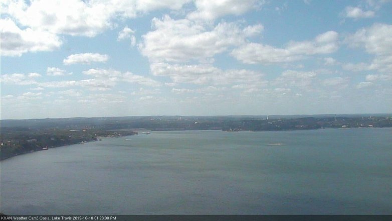 Lake Travis webcam, October 10, 2019 12:25 PM CT