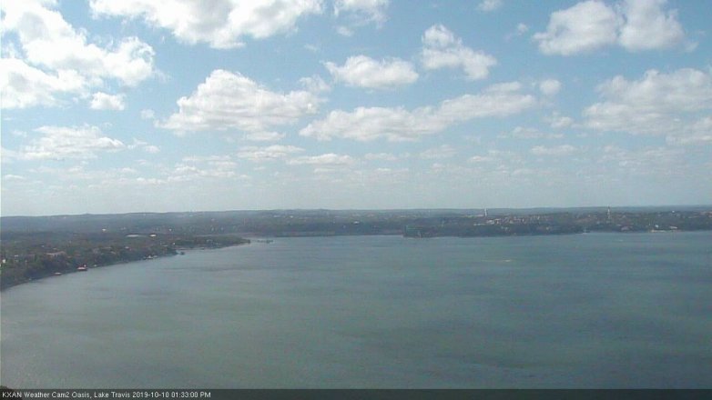 Lake Travis webcam, October 10, 2019 12:35 PM CT
