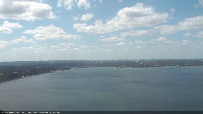 Lake Travis webcam, October 10, 2019 12:40 PM CT