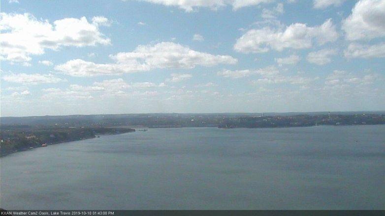 Lake Travis webcam, October 10, 2019 12:45 PM CT