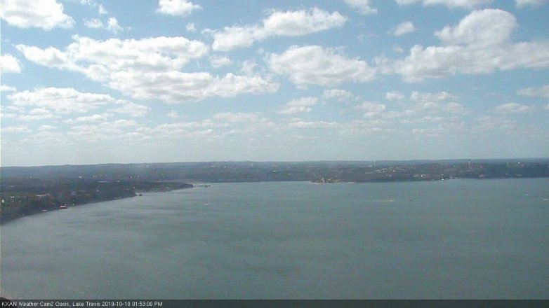 Lake Travis webcam, October 10, 2019 12:55 PM CT