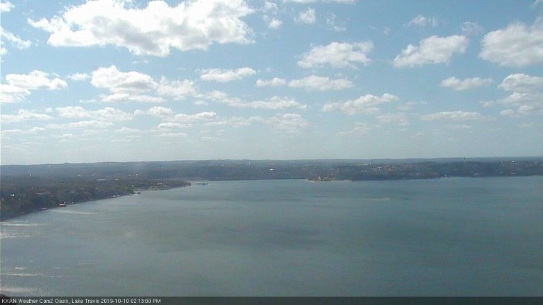Lake Travis webcam, October 10, 2019 1:15 PM CT