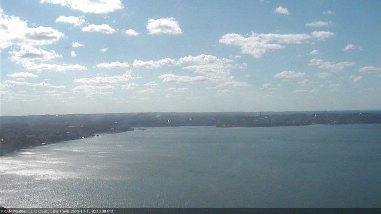 Lake Travis webcam, October 10, 2019 2:15 PM CT