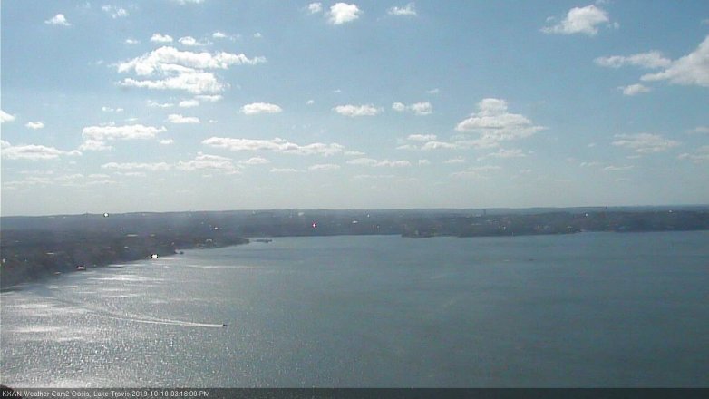 Lake Travis webcam, October 10, 2019 2:20 PM CT