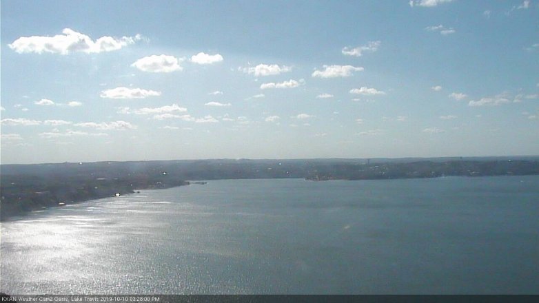 Lake Travis webcam, October 10, 2019 2:30 PM CT