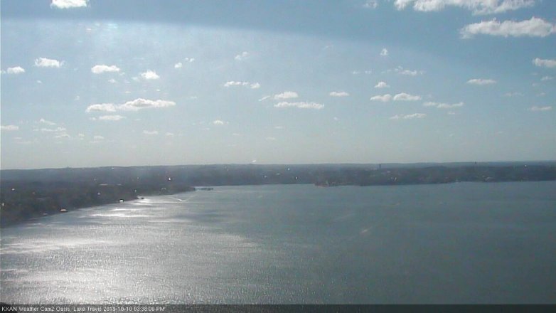 Lake Travis webcam, October 10, 2019 2:40 PM CT