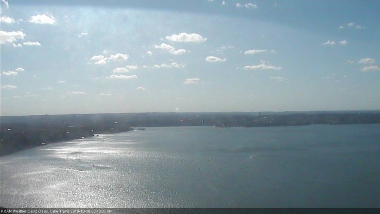 Lake Travis webcam, October 10, 2019 2:45 PM CT