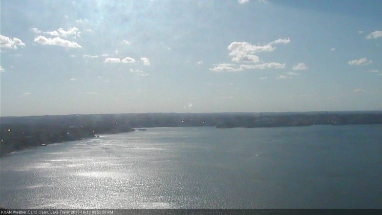 Lake Travis webcam, October 10, 2019 2:55 PM CT
