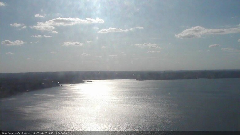 Lake Travis webcam, October 10, 2019 3:35 PM CT