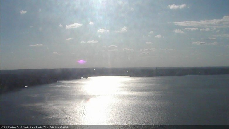 Lake Travis webcam, October 10, 2019 3:45 PM CT