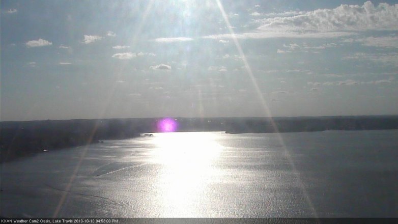 Lake Travis webcam, October 10, 2019 3:55 PM CT