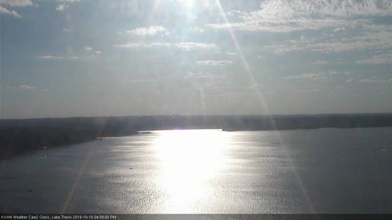 Lake Travis webcam, October 10, 2019 4:00 PM CT
