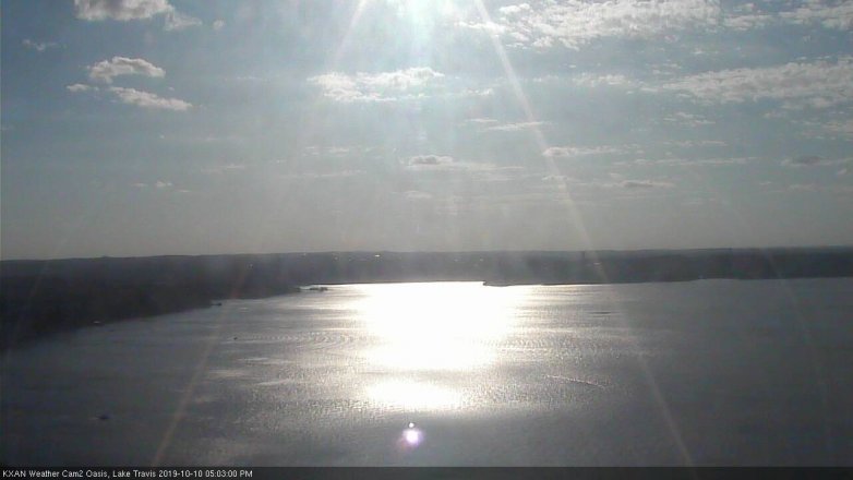 Lake Travis webcam, October 10, 2019 4:05 PM CT