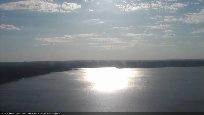 Lake Travis webcam, October 10, 2019 4:15 PM CT