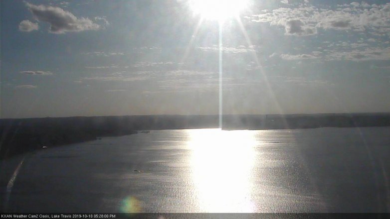 Lake Travis webcam, October 10, 2019 4:30 PM CT