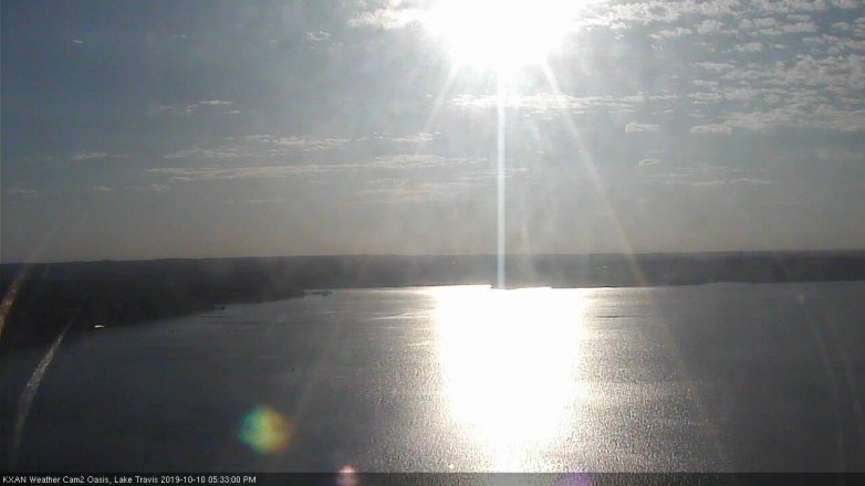 Lake Travis webcam, October 10, 2019 4:35 PM CT