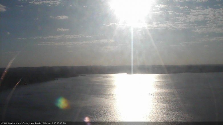 Lake Travis webcam, October 10, 2019 4:40 PM CT