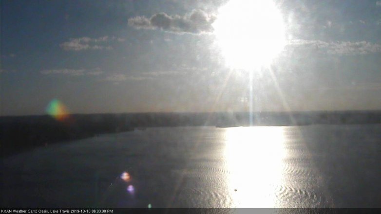 Lake Travis webcam, October 10, 2019 5:05 PM CT