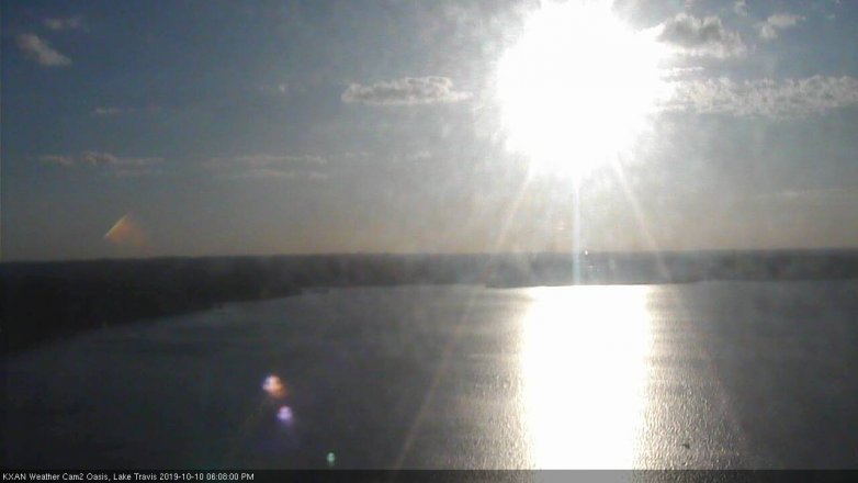 Lake Travis webcam, October 10, 2019 5:10 PM CT