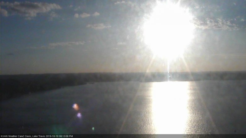 Lake Travis webcam, October 10, 2019 5:15 PM CT