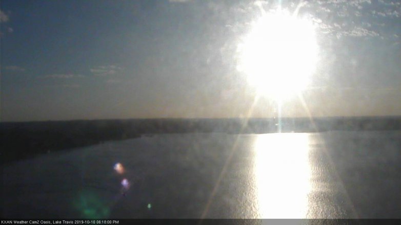 Lake Travis webcam, October 10, 2019 5:20 PM CT