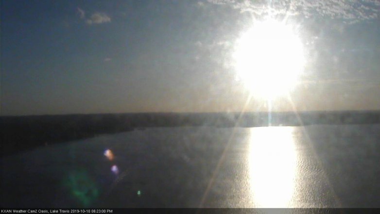 Lake Travis webcam, October 10, 2019 5:25 PM CT