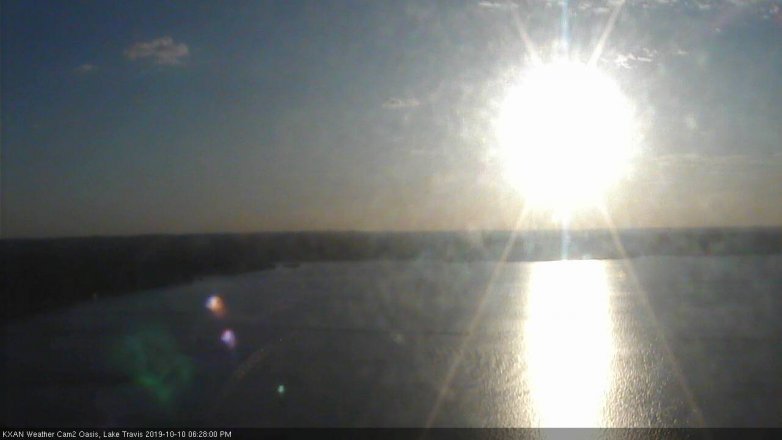 Lake Travis webcam, October 10, 2019 5:30 PM CT