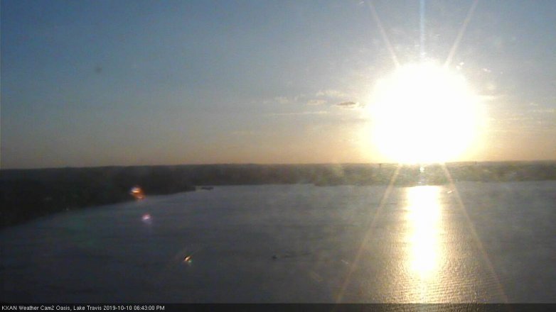 Lake Travis webcam, October 10, 2019 5:45 PM CT