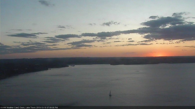 Lake Travis webcam, October 10, 2019 6:10 PM CT