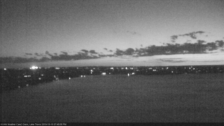 Lake Travis webcam, October 10, 2019 6:50 PM CT
